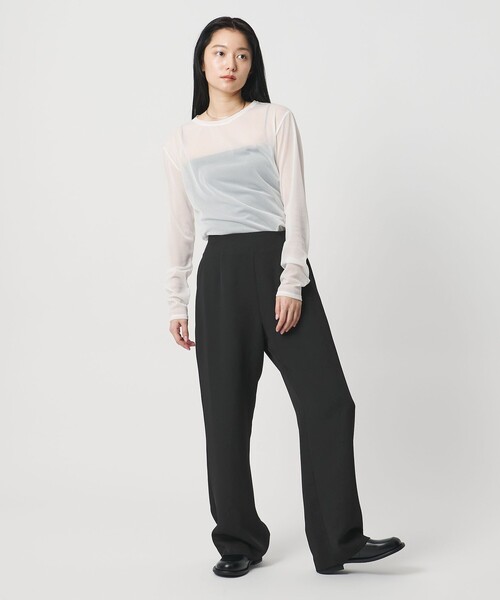 MARW UNITED ARROWS(マルゥ ユナイテッドアローズ)の「<MARW UNITED ARROWS>ハイウエスト パンツ(スラックス・レディース・ブラック/ダークグレー・36/38)」の4枚目の写真