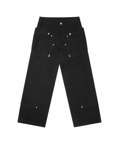 AAKAM(アーカム)の「Walt Panel Cotton Pants (Black)(その他パンツ・レディース・その他・1/2)」の2枚目の写真