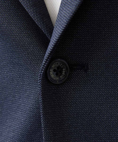 MICHEL KLEIN HOMME (ミッシェルクランオム)の「【セットアップ】ストレッチテーラードジャケット(Tシャツ/カットソー・メンズ・グレー/ネイビー・MEDIUM/LARGE/X-LARGE)」の6枚目の写真