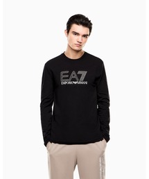 <オンライン限定>【エンポリオ アルマーニ EA7】Visibility 長袖Tシャツ ストレッチコットン ジャージー