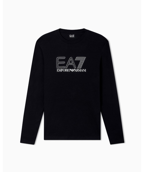 EMPORIO ARMANI EA7(エンポリオアルマーニイーエーセブン)の「<オンライン限定>【エンポリオ アルマーニ EA7】Visibility 長袖Tシャツ ストレッチコットン ジャージー(Tシャツ/カットソー・メンズ・ブラック・LARGE/MEDIUM/SMALL/X-LARGE/X-SMALL/XX-LARGE)」の2枚目の写真