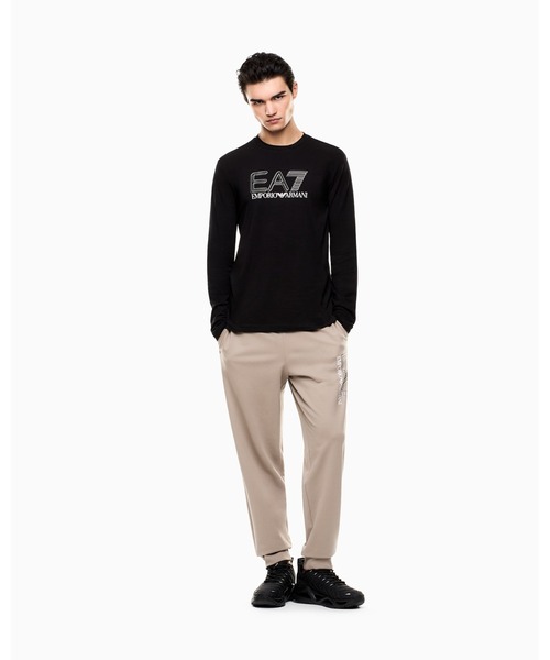 EMPORIO ARMANI EA7(エンポリオアルマーニイーエーセブン)の「<オンライン限定>【エンポリオ アルマーニ EA7】Visibility 長袖Tシャツ ストレッチコットン ジャージー(Tシャツ/カットソー・メンズ・ブラック・LARGE/MEDIUM/SMALL/X-LARGE/X-SMALL/XX-LARGE)」の5枚目の写真