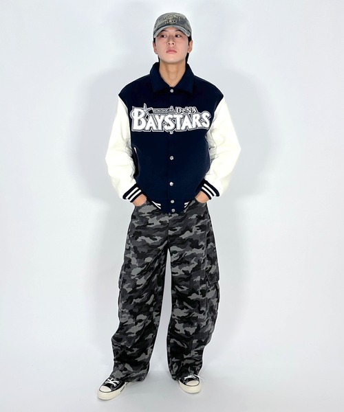 セール】BAYSTARS VARSITY JACKET/【野球観戦コーデ】横浜DeNA