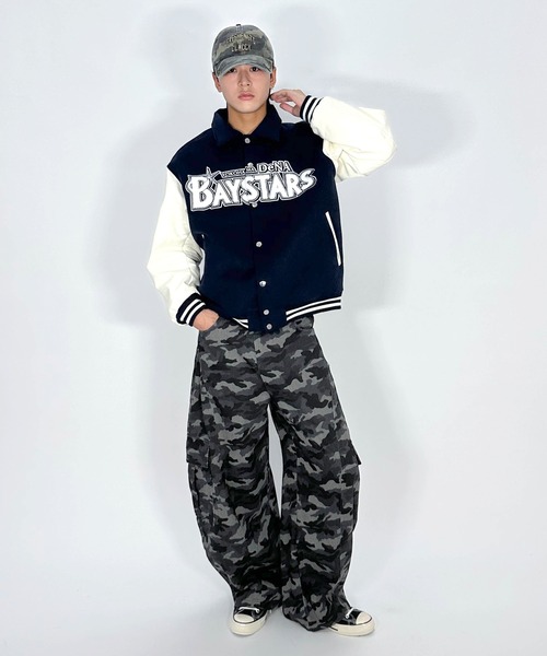 セール】BAYSTARS VARSITY JACKET/【野球観戦コーデ】横浜DeNA