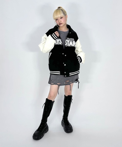 セール】BAYSTARS VARSITY JACKET/【野球観戦コーデ】横浜DeNA