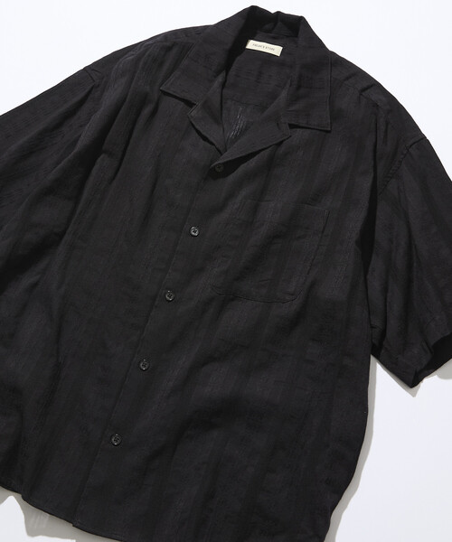 FREAK'S STORE(フリークスストア)の「限定展開 リラックスフィット 総柄 ジャガード オープンカラーシャツ(シャツ/ブラウス・メンズ・ブラウン/ネイビー/チャコールグレー/ブラック・SMALL/MEDIUM/LARGE)」の12枚目の写真