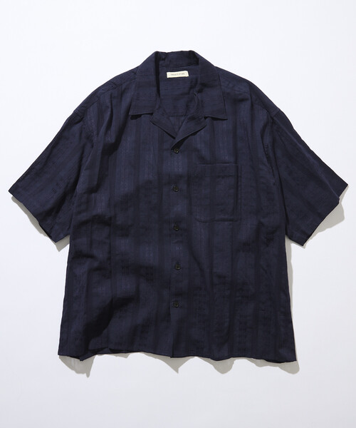 FREAK'S STORE(フリークスストア)の「限定展開 リラックスフィット 総柄 ジャガード オープンカラーシャツ(シャツ/ブラウス・メンズ・ブラウン/ネイビー/チャコールグレー/ブラック・SMALL/MEDIUM/LARGE)」の14枚目の写真