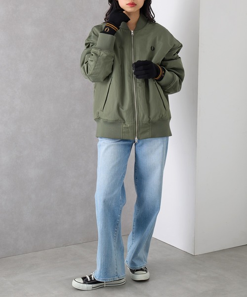 FRED PERRY(フレッドペリー)の「【FRED PERRY】TWIN TIPPED MERINO WOOL GLOVE C3318/ツインティップドメリノウールグローブ(手袋・メンズ・ブラック・L/M)」の5枚目の写真
