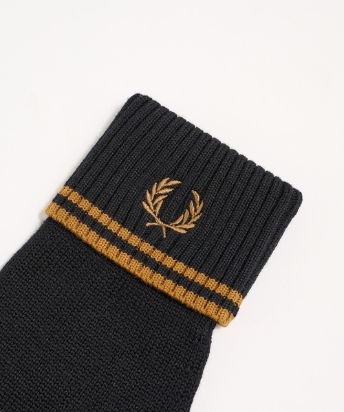 FRED PERRY(フレッドペリー)の「【FRED PERRY】TWIN TIPPED MERINO WOOL GLOVE C3318/ツインティップドメリノウールグローブ(手袋・メンズ・ブラック・L/M)」の11枚目の写真