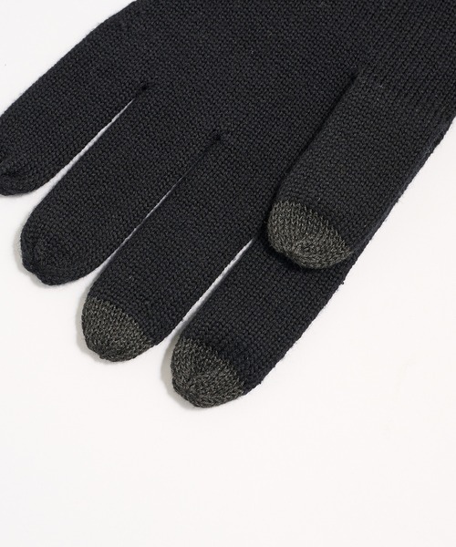 FRED PERRY(フレッドペリー)の「【FRED PERRY】TWIN TIPPED MERINO WOOL GLOVE C3318/ツインティップドメリノウールグローブ(手袋・メンズ・ブラック・L/M)」の12枚目の写真