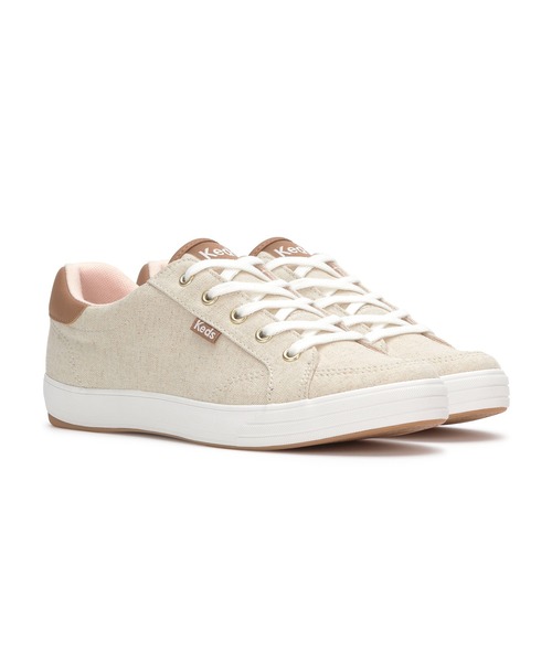 Keds(ケッズ)の「Keds ケッズ センター スリー アンダイド キャンバス ナチュラルホワイト(スニーカー・レディース・オフホワイト・22.5cm/25.0cm/23.0cm/23.5cm/24.0cm/24.5cm)」の1枚目の写真