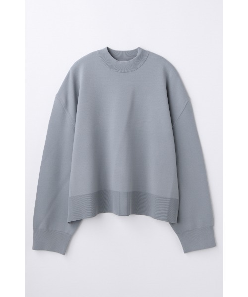 ENFOLD(エンフォルド)の「WIDE-ARM PULLOVER(ニット/セーター・レディース・ライトグレー/ダークネイビー・38)」の1枚目の写真