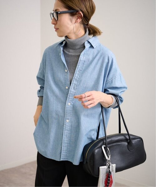 FRAMeWORK(フレームワーク)の「≪追加≫ダンガリーシャツ 2(シャツ/ブラウス・レディース・サックスブルー/エメラルドブルー・FREE)」の7枚目の写真