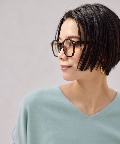 BARNYARDSTORM（バンヤードストーム）の「BARNYARDSTORM / 調光ウェリントングラス（メガネ・レディース・ブラウン・FREE）」の3枚目の写真