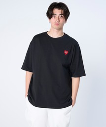 FLASH PACKER（フラッシュパッカー）の「FLASH PACKER フラッシュパッカー/ 26春夏新作 リラックスシルエット Dry Silky Cotton ハートモチーフ 半袖Tシャツ /// XT-EYES（Tシャツ/カットソー）」