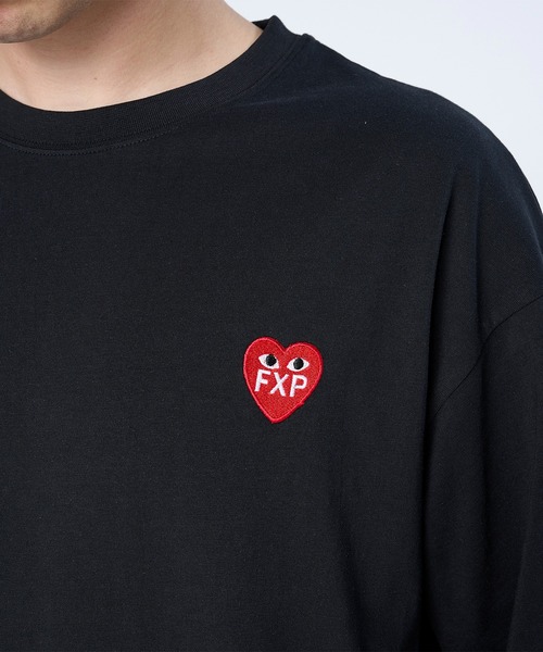 FLASH PACKER(フラッシュパッカー)の「FLASH PACKER フラッシュパッカー/ DrySilkyCotton ハート刺繍 ボックスシルエット半袖Tシャツ // XT-HRT(Tシャツ/カットソー・メンズ・ブラック/ベージュ/ホワイト・LARGE/MEDIUM/SMALL/X-LARGE)」の6枚目の写真
