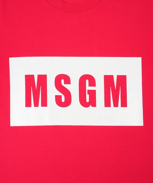 MSGM(エムエスジーエム)の「【NEW】MSGM BOXロゴTシャツ(Tシャツ/カットソー・メンズ・ライム/ローズ・L/M/S/XS)」の6枚目の写真