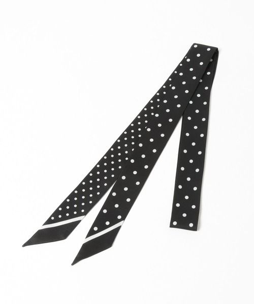 HARE(ハレ)の「ドットナロータイ(HARE)(バンダナ/スカーフ・レディース・ブラック・FREE)」の5枚目の写真