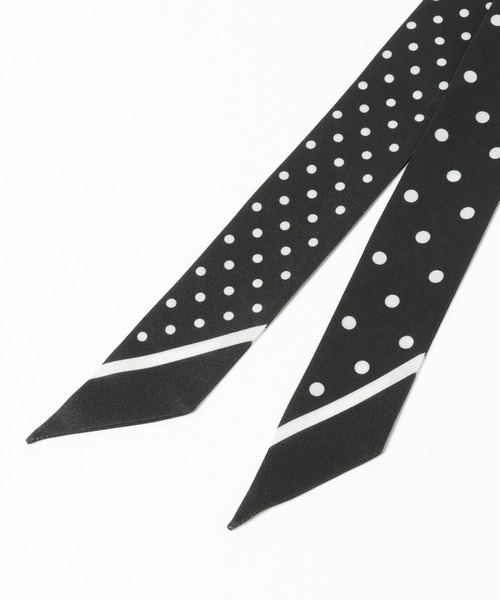 HARE(ハレ)の「ドットナロータイ(HARE)(バンダナ/スカーフ・レディース・ブラック・FREE)」の6枚目の写真