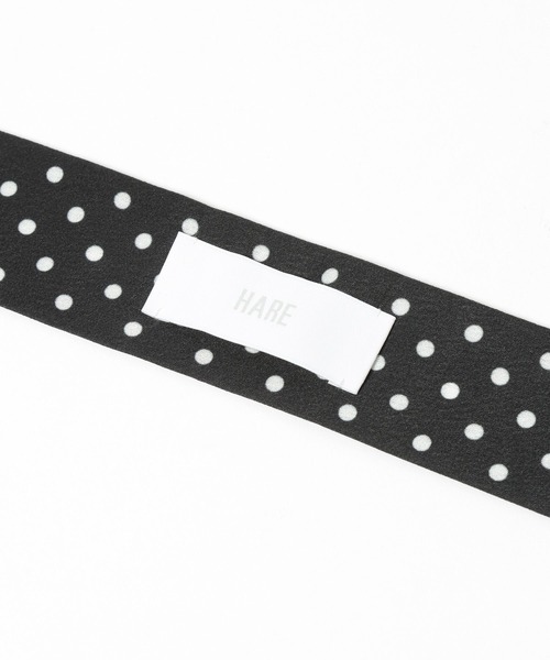 HARE(ハレ)の「ドットナロータイ(HARE)(バンダナ/スカーフ・レディース・ブラック・FREE)」の9枚目の写真