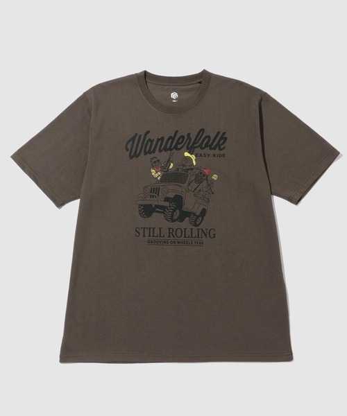 Mac-House（マックハウス）の「Tグラフィックス　ワンポイントシシュウ７分Ｔシャツ（Tシャツ/カットソー・メンズ・イエロー/ブルー/ホワイト/ブラウン/ホワイト系・S/XL/M/L）」の4枚目の写真