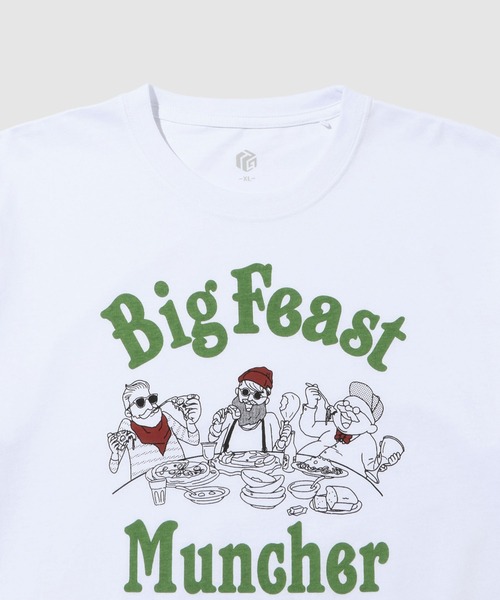 Mac-House（マックハウス）の「Tグラフィックス　ワンポイントシシュウ７分Ｔシャツ（Tシャツ/カットソー・メンズ・イエロー/ブルー/ホワイト/ブラウン/ホワイト系・S/XL/M/L）」の8枚目の写真