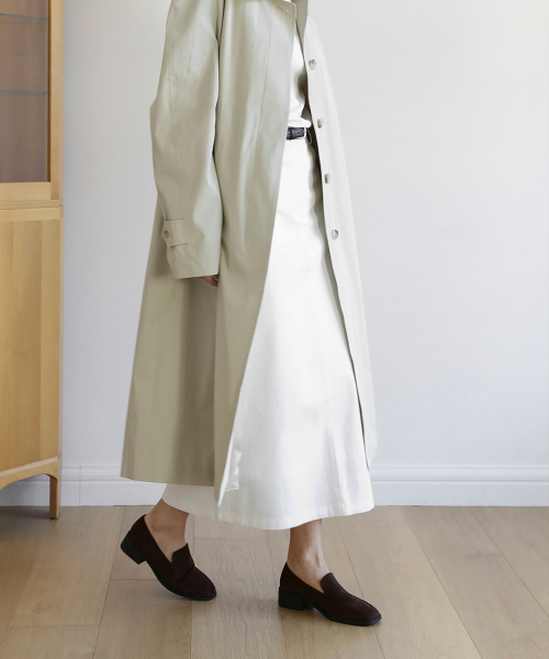 SAPPUN（サプン）の「Avara スクエア スエード ローファー (3.5cm)（ローファー・レディース・ブラウン/ブラック・22.5cm/23cm/23.5cm/24cm/24.5cm/25cm/25.5cm）」の4枚目の写真