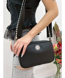 【500mlペットボトルが入る】ボールチェーンショルダーBAG