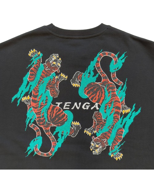 TENGA（テンガ）の「Burning Tiger Sweat（スウェット・メンズ・ブラック・MEDIUM/LARGE）」の8枚目の写真