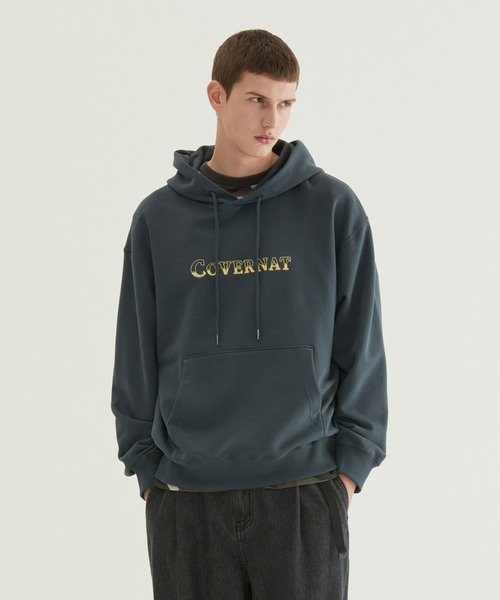 COVERNAT(カバーナット)の「TWO TONE LOGO HOODIE(パーカー・メンズ・オートミール/グレイッシュブルー・XX-LARGE/X-LARGE/LARGE/MEDIUM/SMALL)」の6枚目の写真
