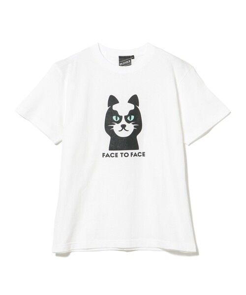 BEAMS T(ビームスティー)の「BEAMS T / Face To Face Tシャツ(Tシャツ/カットソー・メンズ・ブラック系その他4/ホワイト・XL/L/M/S)」の1枚目の写真
