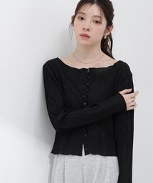 PROPORTION BODY DRESSING | ＜ａ＞前後２ＷＡＹプリーツカットソーカーディガン / 1216169402(Tシャツ/カットソー)