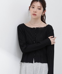 PROPORTION BODY DRESSING（プロポーションボディドレッシング）の「＜ａ＞前後２ＷＡＹプリーツカットソーカーディガン / 1216169402（Tシャツ/カットソー）」