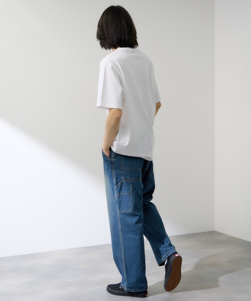 NAVY(ネイビー)の「【NAVY / ネイビー】BCIコットンリラックスFIT無地半袖T(Tシャツ/カットソー・メンズ・ホワイト/グリーン/ベージュ/ホワイト系1/ブラック/ブルー・S/M/L/XL)」の10枚目の写真