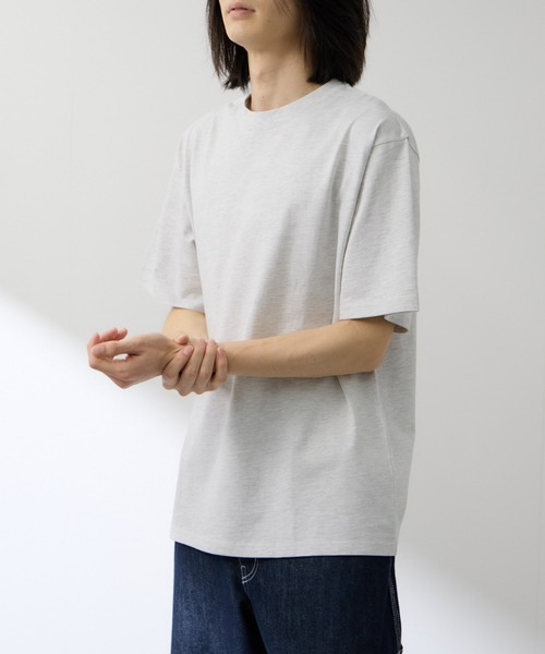 NAVY(ネイビー)の「【NAVY / ネイビー】BCIコットンリラックスFIT無地半袖T(Tシャツ/カットソー・メンズ・ホワイト/グリーン/ベージュ/ホワイト系1/ブラック/ブルー・S/M/L/XL)」の12枚目の写真