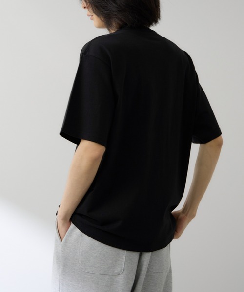 NAVY(ネイビー)の「【NAVY / ネイビー】BCIコットンリラックスFIT無地半袖T(Tシャツ/カットソー・メンズ・ホワイト/グリーン/ベージュ/ホワイト系1/ブラック/ブルー・S/M/L/XL)」の15枚目の写真
