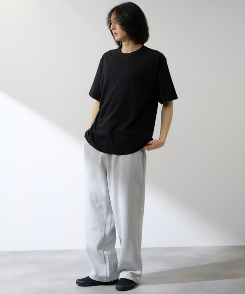 NAVY(ネイビー)の「【NAVY / ネイビー】BCIコットンリラックスFIT無地半袖T(Tシャツ/カットソー・メンズ・ホワイト/グリーン/ベージュ/ホワイト系1/ブラック/ブルー・S/M/L/XL)」の16枚目の写真