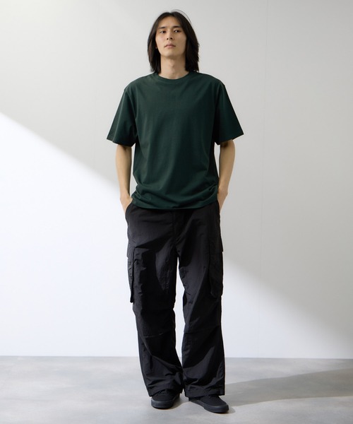 NAVY(ネイビー)の「【NAVY / ネイビー】BCIコットンリラックスFIT無地半袖T(Tシャツ/カットソー・メンズ・ホワイト/グリーン/ベージュ/ホワイト系1/ブラック/ブルー・S/M/L/XL)」の20枚目の写真