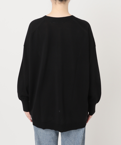 FRAMeWORK（フレームワーク）の「≪一部カラーWEB限定 / 追加≫CO/AceワイドVネックカーディガン（カーディガン/ボレロ・レディース・ブラック/ブルー/モカ/ホワイト・FREE）」の5枚目の写真