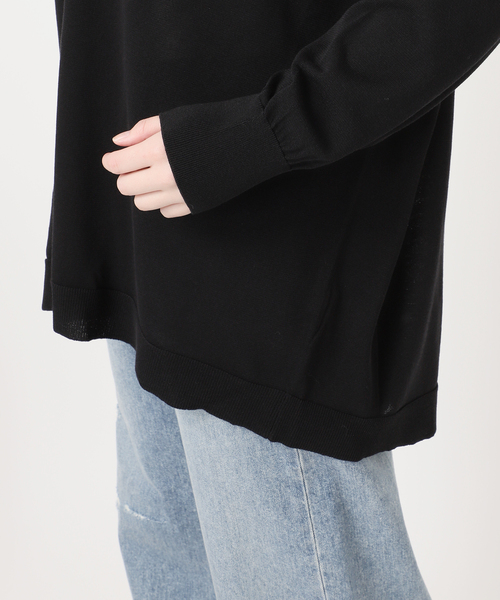 FRAMeWORK（フレームワーク）の「≪一部カラーWEB限定 / 追加≫CO/AceワイドVネックカーディガン（カーディガン/ボレロ・レディース・ブラック/ブルー/モカ/ホワイト・FREE）」の8枚目の写真