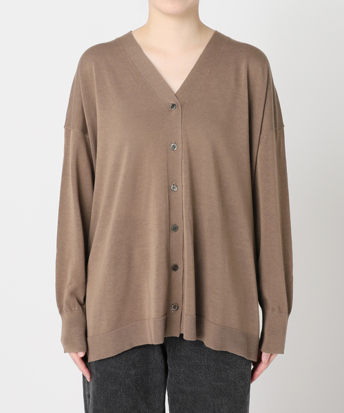 FRAMeWORK（フレームワーク）の「≪一部カラーWEB限定 / 追加≫CO/AceワイドVネックカーディガン（カーディガン/ボレロ・レディース・ブラック/ブルー/モカ/ホワイト・FREE）」の14枚目の写真