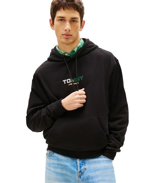 tommy jeans(トミー ジーンズ)の「リラックスプレイパーカー(スウェット・メンズ・ライトグレー系1/ブラック・LARGE/X-LARGE/SMALL/MEDIUM)」の6枚目の写真