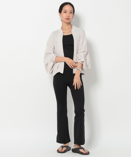 BAYFLOW(ベイフロー)の「【HEREIAM】撥水Comfy ブルゾン(ブルゾン・レディース・ブラック/ライトグレー・FREE)」の3枚目の写真