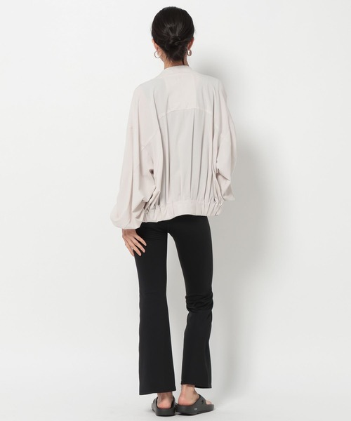 BAYFLOW(ベイフロー)の「【HEREIAM】撥水Comfy ブルゾン(ブルゾン・レディース・ブラック/ライトグレー・FREE)」の6枚目の写真