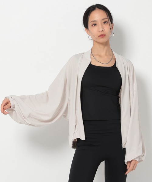 BAYFLOW(ベイフロー)の「【HEREIAM】撥水Comfy ブルゾン(ブルゾン・レディース・ブラック/ライトグレー・FREE)」の9枚目の写真