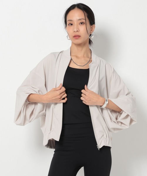 BAYFLOW(ベイフロー)の「【HEREIAM】撥水Comfy ブルゾン(ブルゾン・レディース・ブラック/ライトグレー・FREE)」の10枚目の写真