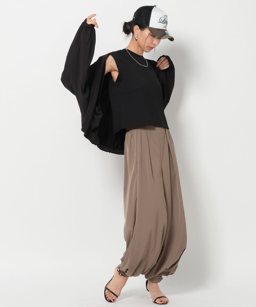 BAYFLOW(ベイフロー)の「【HEREIAM】撥水Comfy ブルゾン(ブルゾン・レディース・ブラック/ライトグレー・FREE)」の21枚目の写真