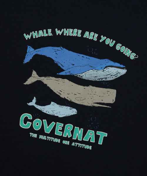 COVERNAT(カバーナット)の「クールコットンウェールグラフィックTシャツネイビー(Tシャツ/カットソー・レディース・その他・X-SMALL/SMALL/MEDIUM/LARGE/X-LARGE/XX-LARGE)」の5枚目の写真