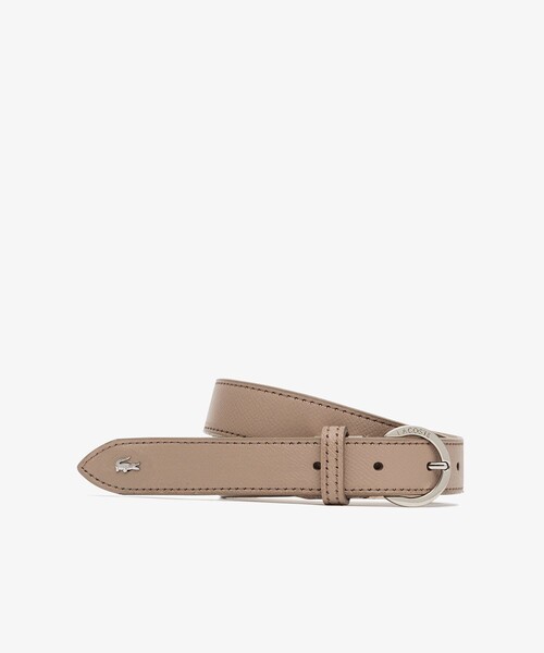 LACOSTE（ラコステ）の「サフィアーノエンボスレザーベルト（ベルト・レディース・ブラック/ベージュ/シルバー/ブロンズ・FREE）」の3枚目の写真