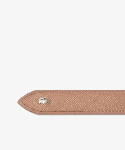 LACOSTE（ラコステ）の「サフィアーノエンボスレザーベルト（ベルト・レディース・ブラック/ベージュ/シルバー/ブロンズ・FREE）」の6枚目の写真
